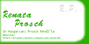 renata prosch business card